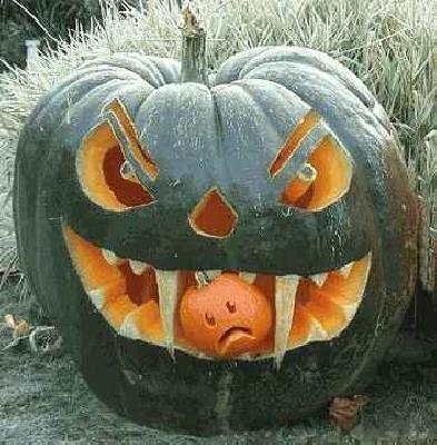 scary halloween pumpkins faces
