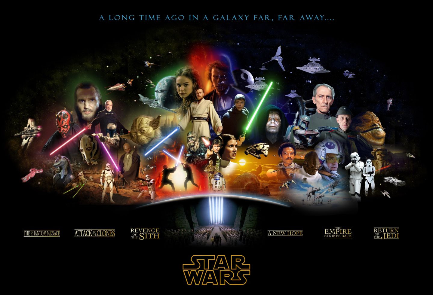 6 Star Wars movies – 1 picture