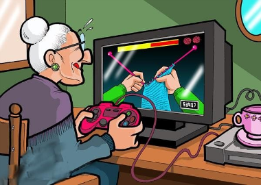 Funny Vintage Photos on Here Is A Brand New Video Game Created For Old People