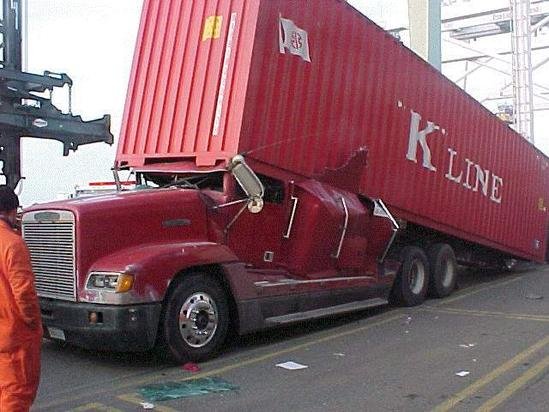 container accident