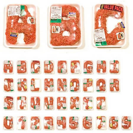 alphabet meat Kumpulan Huruf yang Unik