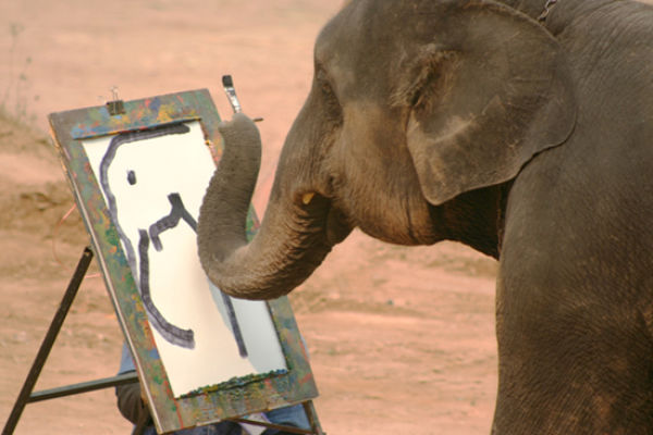 Elephant painting