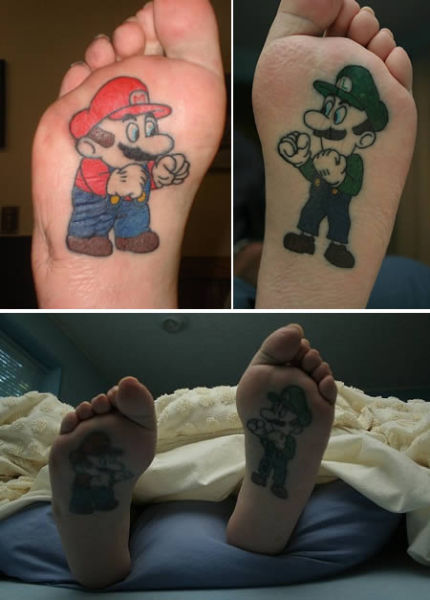 Tattoos under the feet