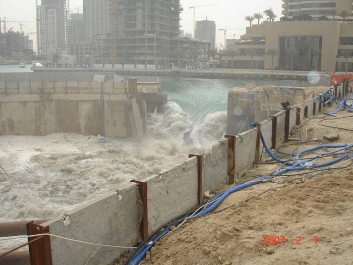 a huge pool forming!