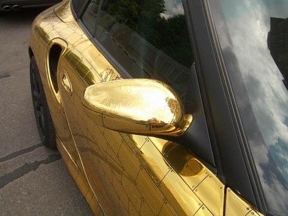 Gold automobile