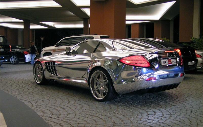 Mercedes in white gold