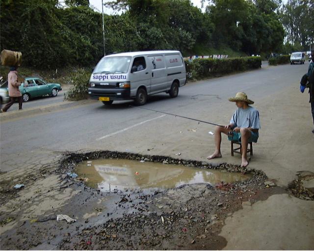 Funny pothole