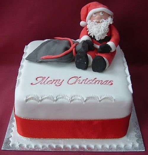 how to make a santa face cake