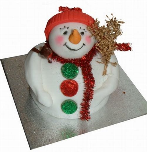 snowman cake