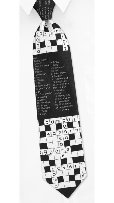 Crossword tie