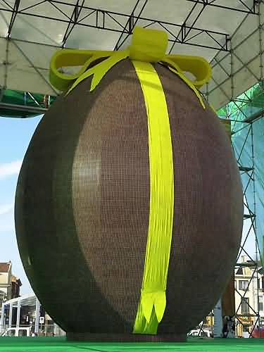 a giant chocolate egg!