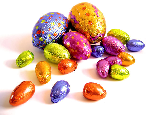 colored eggs