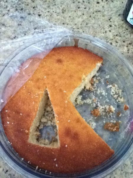 cutting a cake