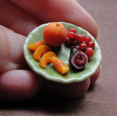 miniature fruits