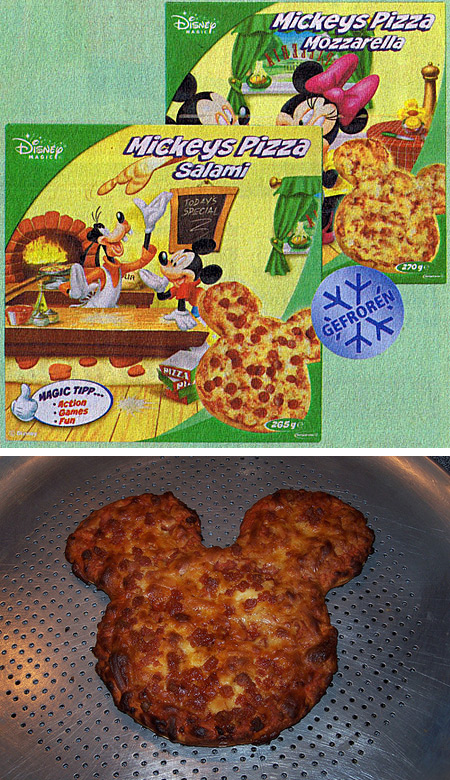 Mickey Mouse pizzas