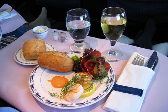 Meal in Continental Airlines