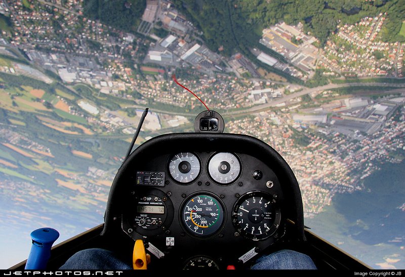 P-51 Mustang cockpit. Plane cockpit