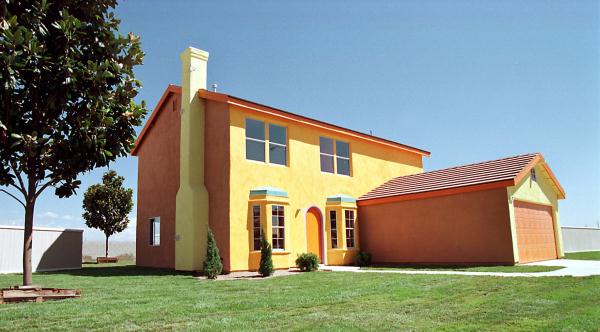 exterior picture of the simpsons house