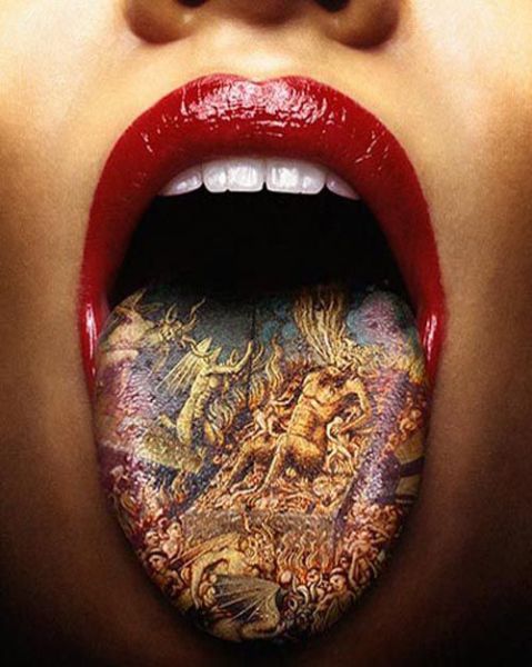 tattoing tongue