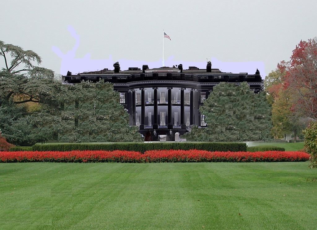 Black house in Washington DC