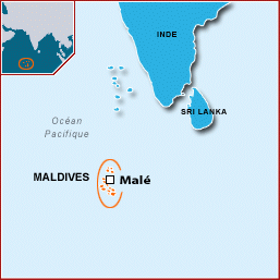 Maldives map