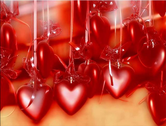 Red hearts