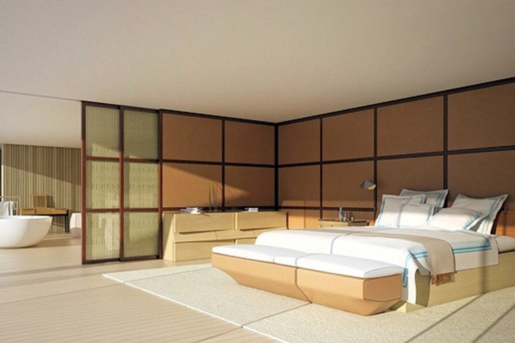 Bedroom in boat